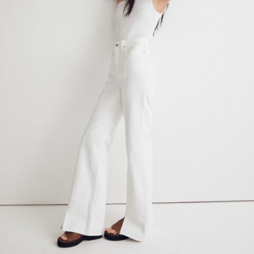 Madewell Women's Flare White Jeans